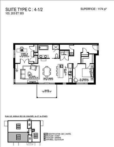 Plan (croquis) - 203-2357 Rue Harold-Cooke, Sherbrooke (Les Nations), QC - Other