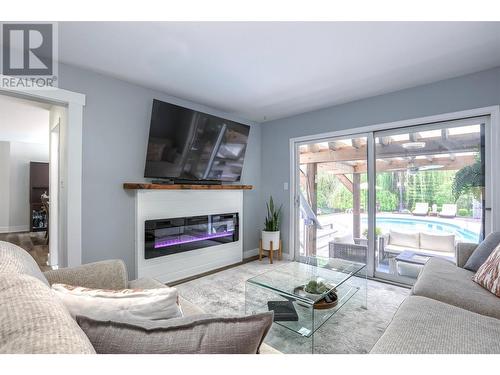 6907 Peach Orchard Road, Summerland, BC - Indoor Photo Showing Living Room With Fireplace