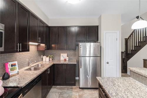 10 Crossings Way, Stoney Creek, ON - Indoor Photo Showing Kitchen With Stainless Steel Kitchen With Double Sink With Upgraded Kitchen