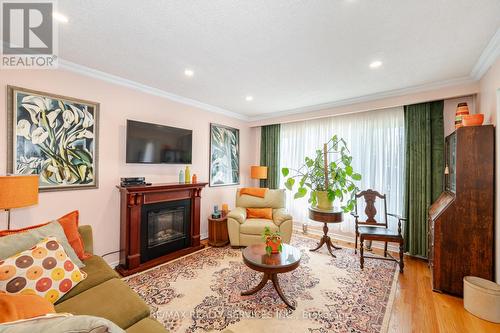 259 Centre Street N, Brampton, ON - Indoor Photo Showing Living Room With Fireplace