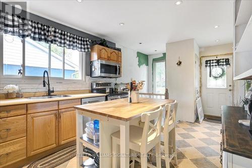 1320 Bunnell Drive, Burlington, ON - Indoor Photo Showing Kitchen With Double Sink