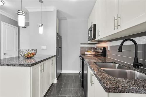 350 Concession Street|Unit #101, Hamilton, ON - Indoor Photo Showing Kitchen With Double Sink