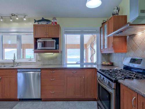 6562 Renfrew Road, Peachland, BC - Indoor Photo Showing Kitchen With Double Sink