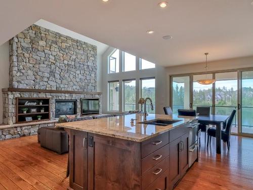 1854 Hidden Lake Place, Kelowna, BC - Indoor With Fireplace