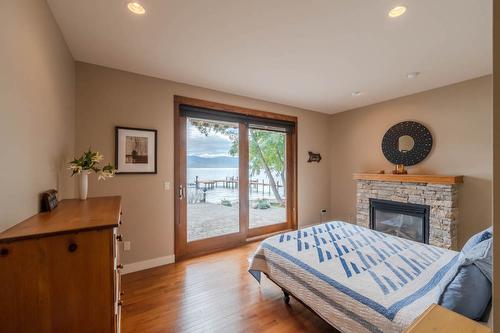 17019 Lakeshore Drive, Summerland, BC - Indoor Photo Showing Bedroom With Fireplace