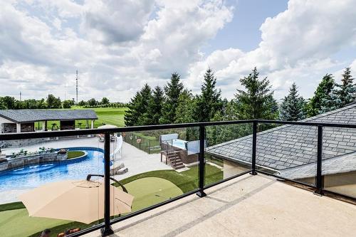 3122 Cedar Springs Road, Burlington, ON - Outdoor With In Ground Pool With Balcony
