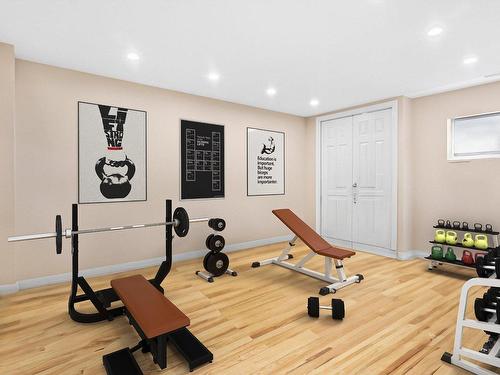 Salle d'exercice - 5806 Av. Davies, Côte-Saint-Luc, QC - Indoor Photo Showing Gym Room