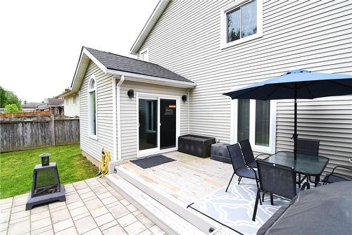 BACK DECK AND PATIO - 67 Melissa Crescent, Welland, ON - Outdoor With Deck Patio Veranda With Exterior