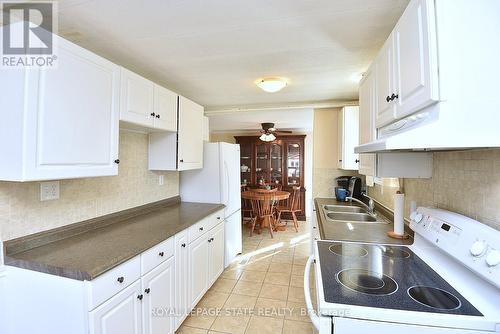 147 Maple Crescent, Hamilton, ON - Indoor Photo Showing Kitchen With Double Sink