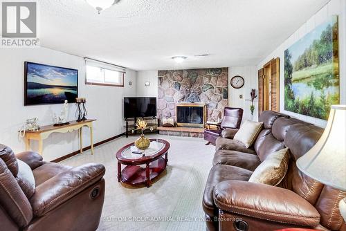 35 Stanwood Crescent, Toronto, ON - Indoor Photo Showing Living Room With Fireplace