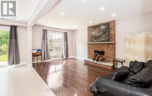 40 Northampton Street, Brampton, ON - Indoor Photo Showing Living Room With Fireplace