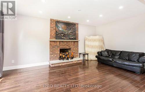 40 Northampton Street, Brampton, ON - Indoor Photo Showing Living Room With Fireplace