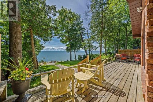 38 Willow Drive, Tiny, ON - Outdoor With Body Of Water With Deck Patio Veranda With View