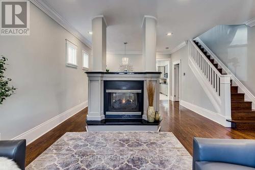 70 Standish Avenue, Toronto, ON - Indoor Photo Showing Living Room With Fireplace