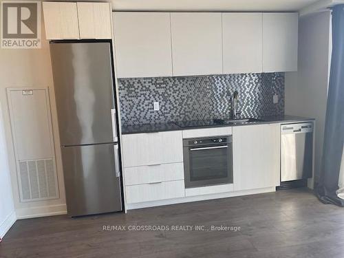 509 - 2 Sonic Way, Toronto, ON - Indoor Photo Showing Kitchen With Stainless Steel Kitchen With Upgraded Kitchen
