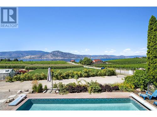 1166 Davenport Avenue, Penticton, BC - Outdoor With In Ground Pool With View