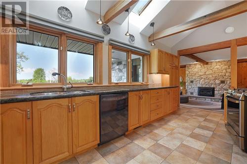 74 Erindale Avenue, Renfrew, ON - Indoor Photo Showing Kitchen With Fireplace