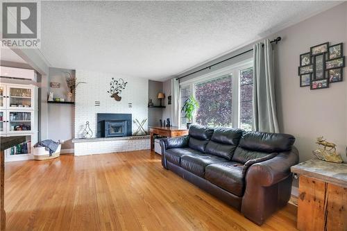 268 Wade Avenue, Renfrew, ON - Indoor Photo Showing Living Room With Fireplace