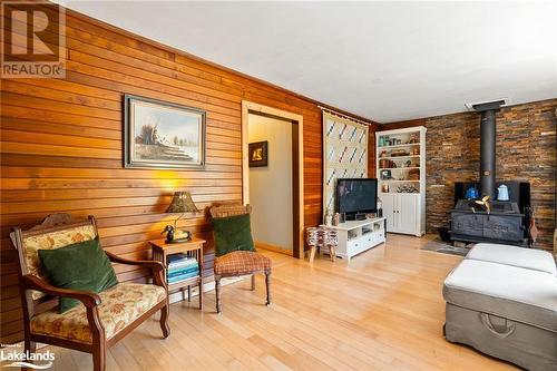 2460 Fred Jones Road, Haliburton, ON - Indoor Photo Showing Living Room With Fireplace