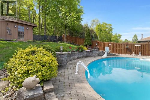 23 Grants Way, Barrie, ON - Outdoor With In Ground Pool With Backyard