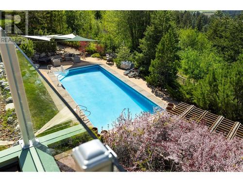 5454 Kingsview Road, Vernon, BC - Outdoor With In Ground Pool With Backyard