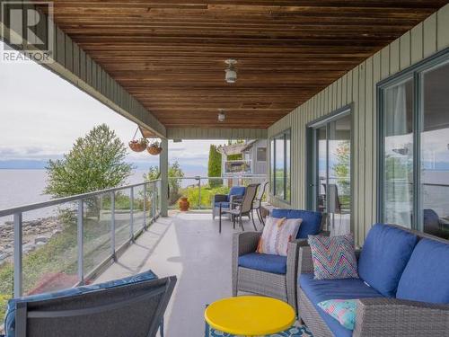 4129 Highway 101, Powell River, BC - Outdoor With Body Of Water With Deck Patio Veranda With Exterior