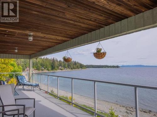 4129 Highway 101, Powell River, BC - Outdoor With Body Of Water With Deck Patio Veranda