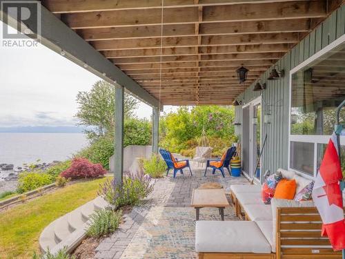 4129 Highway 101, Powell River, BC - Outdoor With Body Of Water With Deck Patio Veranda With Exterior