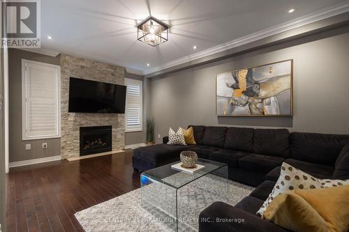 22 Cedarholme Avenue, Caledon, ON - Indoor Photo Showing Living Room With Fireplace
