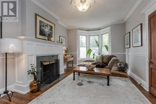 2411 Lakeshore Road, Burlington (Brant), ON - Indoor Photo Showing Living Room With Fireplace