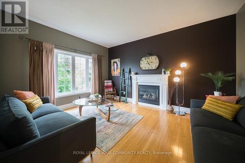 42 Hansford Drive, Brantford, ON - Indoor Photo Showing Living Room With Fireplace