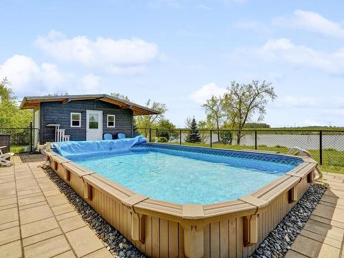 Cour - 3156 Ch. Des Patriotes, Saint-Ours, QC - Outdoor With Above Ground Pool With Exterior