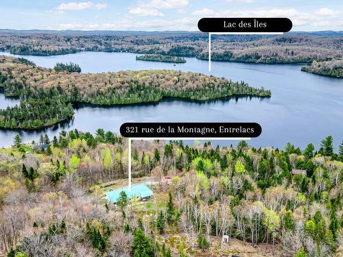 Photo aÃ©rienne - 321 Rue De La Montagne, Entrelacs, QC - Outdoor With Body Of Water With View