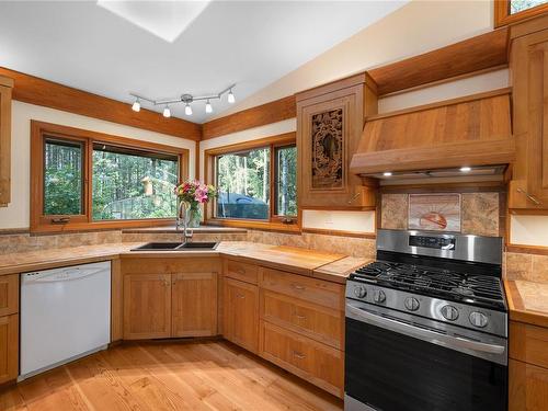 2100 Parkway Pl, Errington, BC - Indoor Photo Showing Kitchen With Double Sink