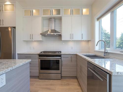 403-2130 Sooke Rd, Colwood, BC - Indoor Photo Showing Kitchen With Double Sink With Upgraded Kitchen
