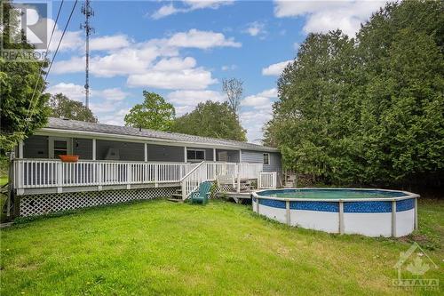 836 County Road 44 Road, Kemptville, ON - Outdoor With Above Ground Pool With Deck Patio Veranda