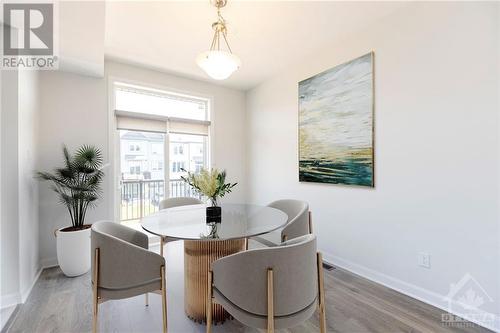 This photo is virtually staged. - 68 Cordage Street, Ottawa, ON - Indoor Photo Showing Dining Room