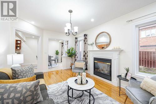 16 Mountland Road, Brampton (Bram East), ON - Indoor Photo Showing Living Room With Fireplace