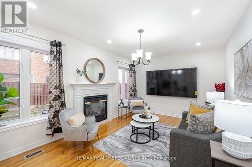 16 Mountland Road, Brampton (Bram East), ON - Indoor Photo Showing Living Room With Fireplace