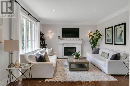 275 Athabasca Drive, Vaughan, ON - Indoor Photo Showing Living Room With Fireplace