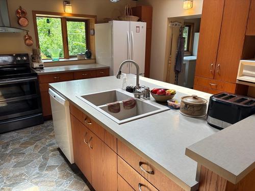 1980 Snowball Creek Road, Grand Forks, BC - Indoor Photo Showing Kitchen With Double Sink