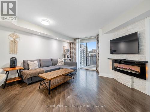 1201 - 1060 Sheppard Avenue W, Toronto (York University Heights), ON - Indoor Photo Showing Living Room With Fireplace