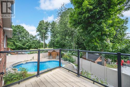 36 Glen Oak Court, Barrie (Little Lake), ON - Outdoor With In Ground Pool