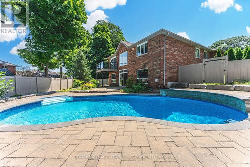 36 Glen Oak Court, Barrie (Little Lake), ON - Outdoor With In Ground Pool With Deck Patio Veranda With Backyard