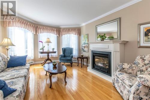 91 Halley Drive, St. John'S, NL - Indoor Photo Showing Living Room With Fireplace