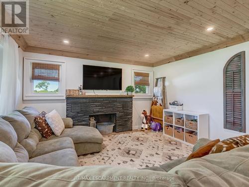 2184 Haldimand Road 17, Haldimand, ON - Indoor Photo Showing Living Room With Fireplace