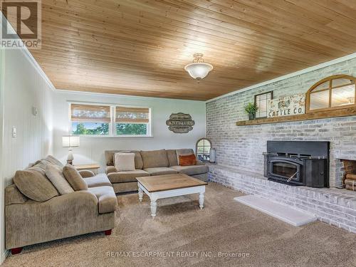 2184 Haldimand Road 17, Haldimand, ON - Indoor Photo Showing Living Room With Fireplace