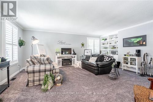 63 Forestgate Drive, Hamilton (Fessenden), ON - Indoor Photo Showing Living Room With Fireplace