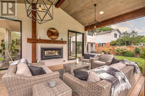 3362 Guildwood Drive, Burlington (Roseland), ON -  Photo Showing Living Room With Fireplace