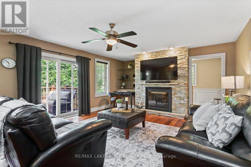 7470 Bamsey Drive, Hamilton Township (Bewdley), ON - Indoor Photo Showing Living Room With Fireplace